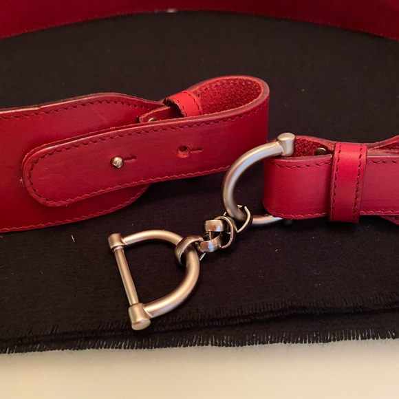 Talbots Red Belt Harness Buckle 38-40" - Picture 3 of 7